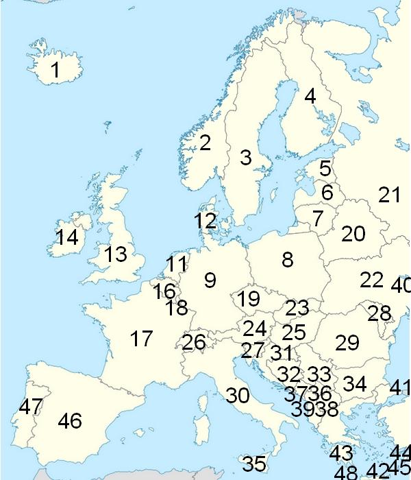 europe carte la carte d'europe