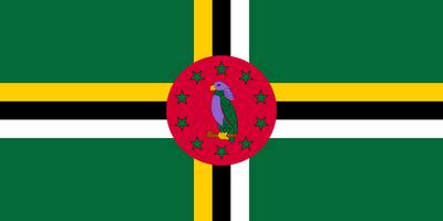 Cascade dans la forêt tropicale, Dominique - Pays en D