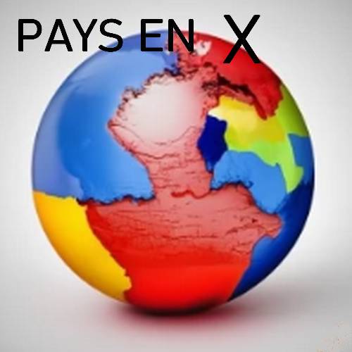 Notre planète en couleur pour symboliser les pays en x